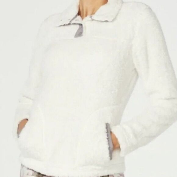 Eddie Bauer Fluffy sherpa sweater pullover size S - Picture 3 of 7